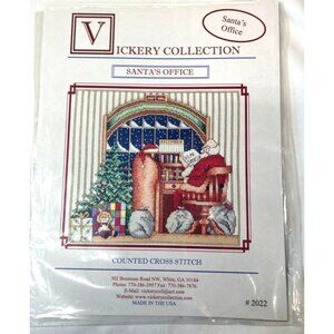 Vickery Collection "Santas Office" Counted Cross Stitch Pattern
